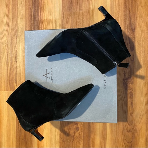 Aquatalia Weatherproof Marilisa Suede Ankle Boots - Picture 3 of 6
